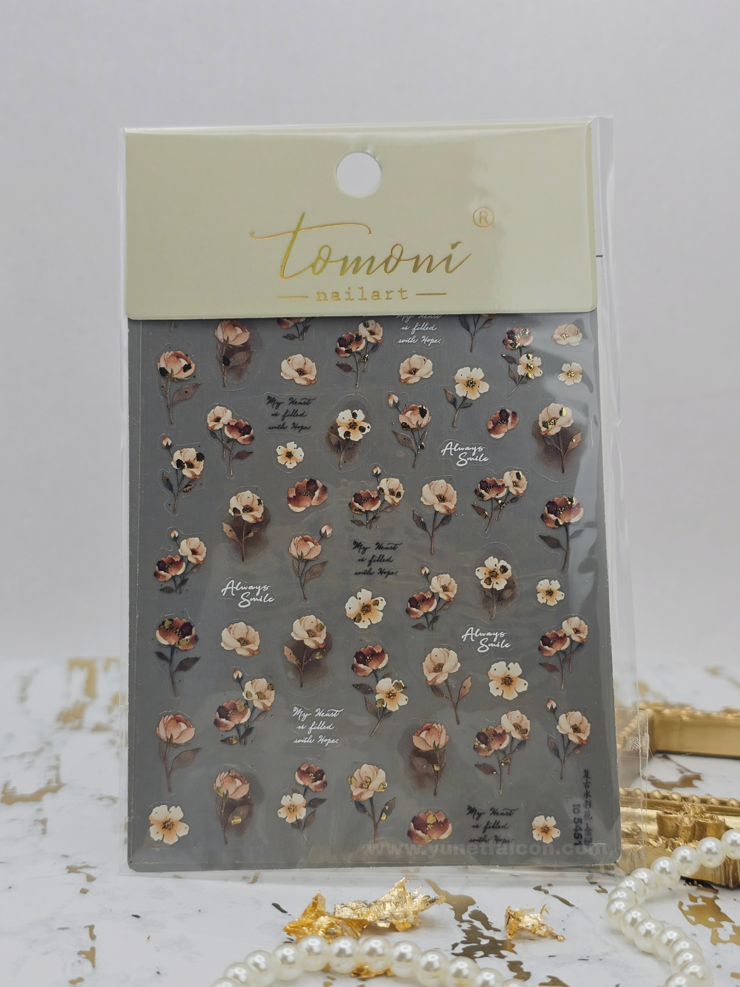 Tomoni Stickers Nail Flowers-Spring