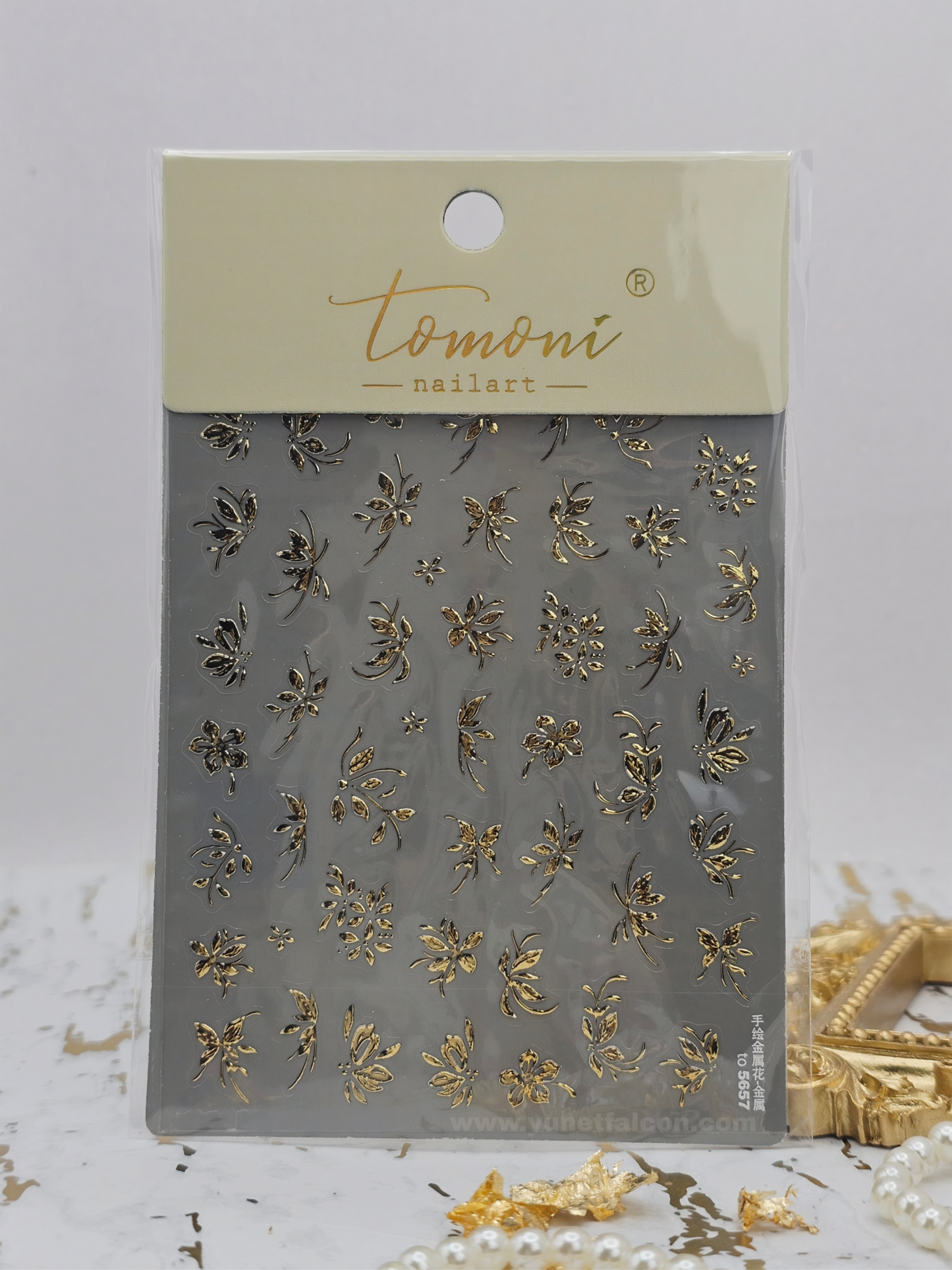 Tomoni Stickers Nail Flowers-Spring
