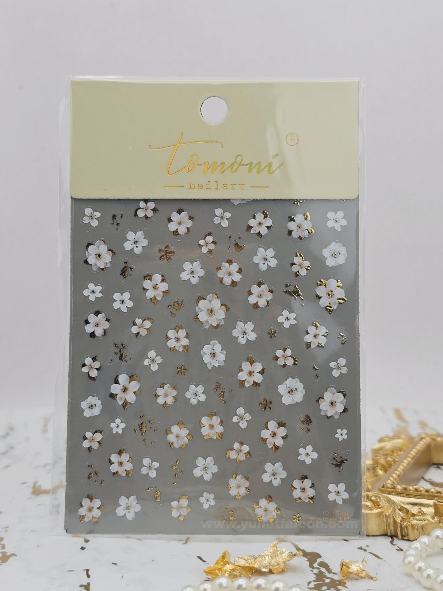Tomoni Stickers Nail Flowers-Spring
