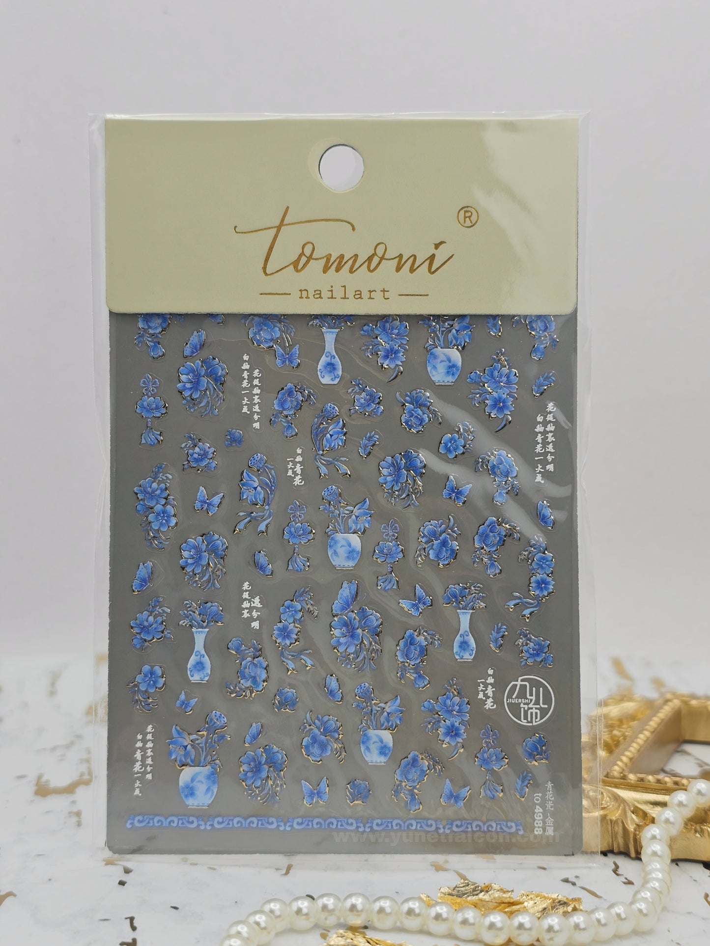 Tomoni Stickers Nail Flowers-Spring