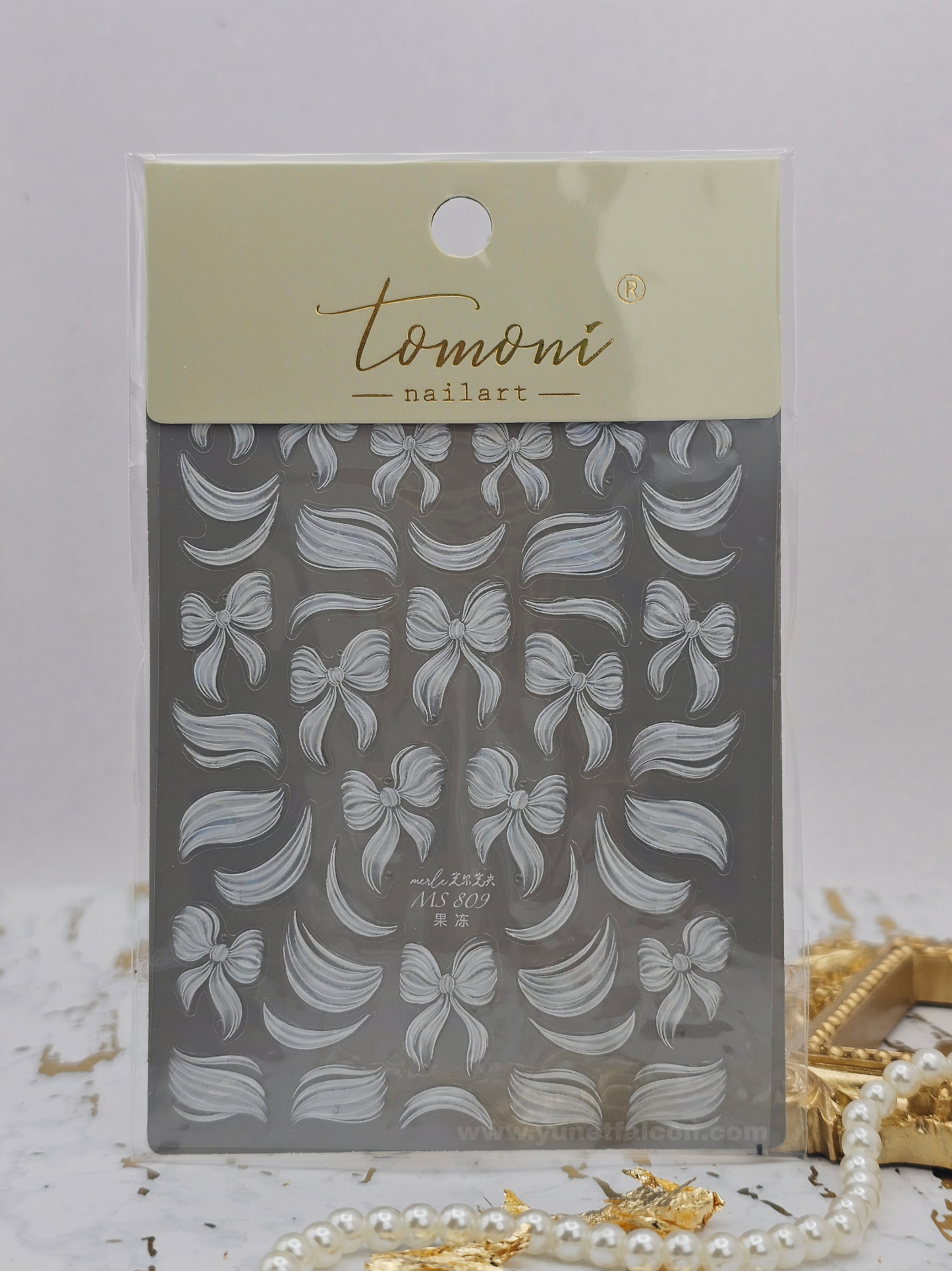 Tomoni Bow Nail Stickers