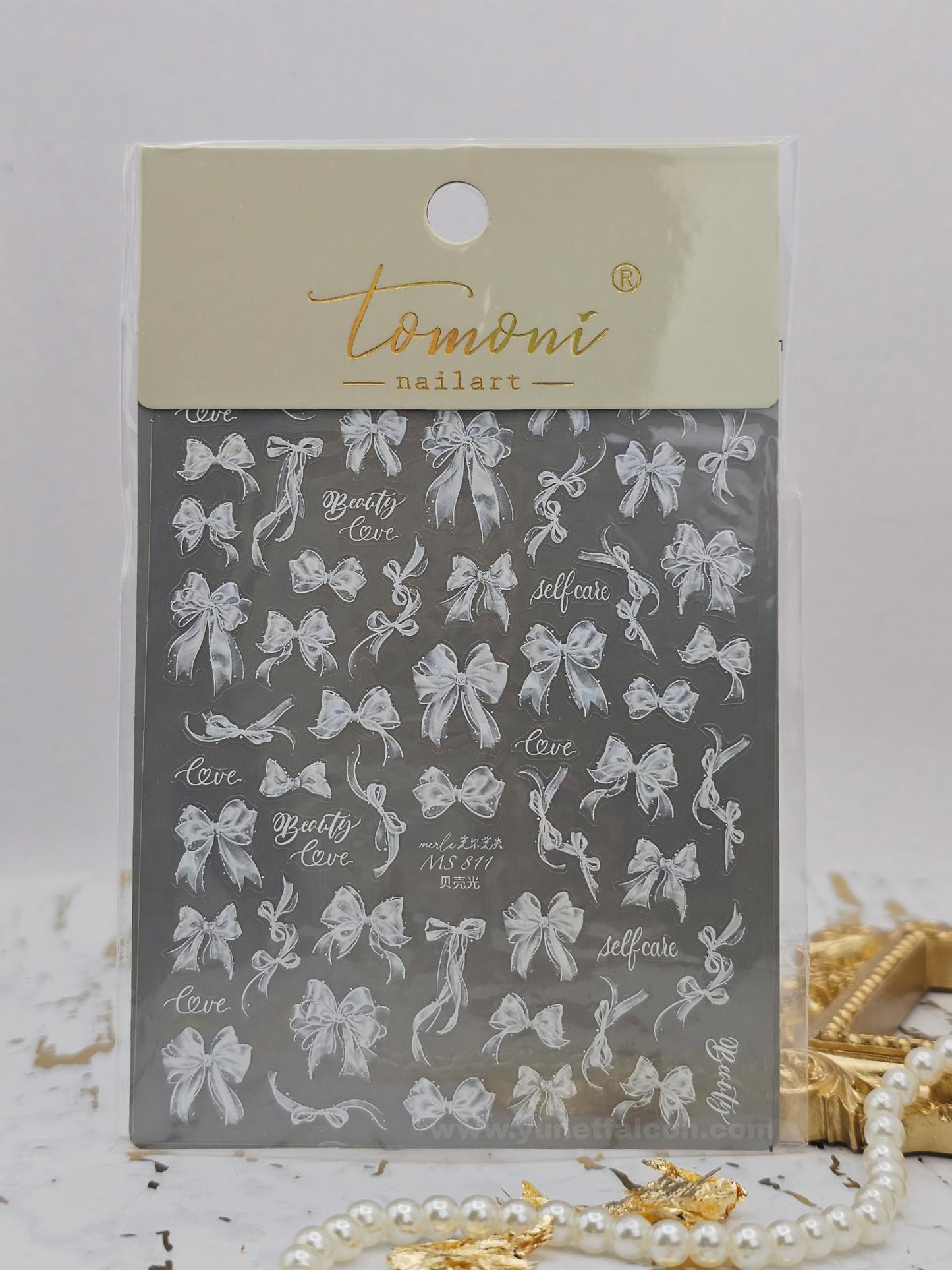 Tomoni Bow Nail Stickers