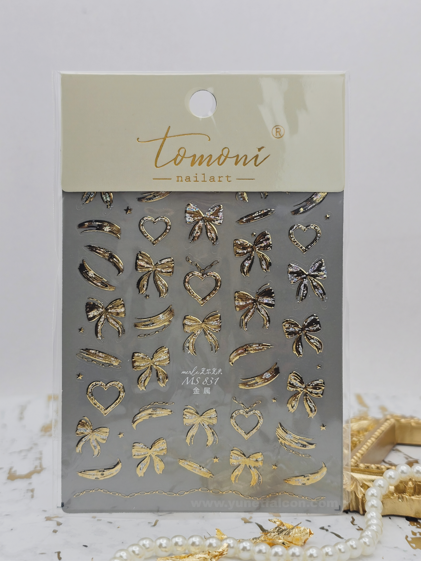 Tomoni Bow Nail Stickers