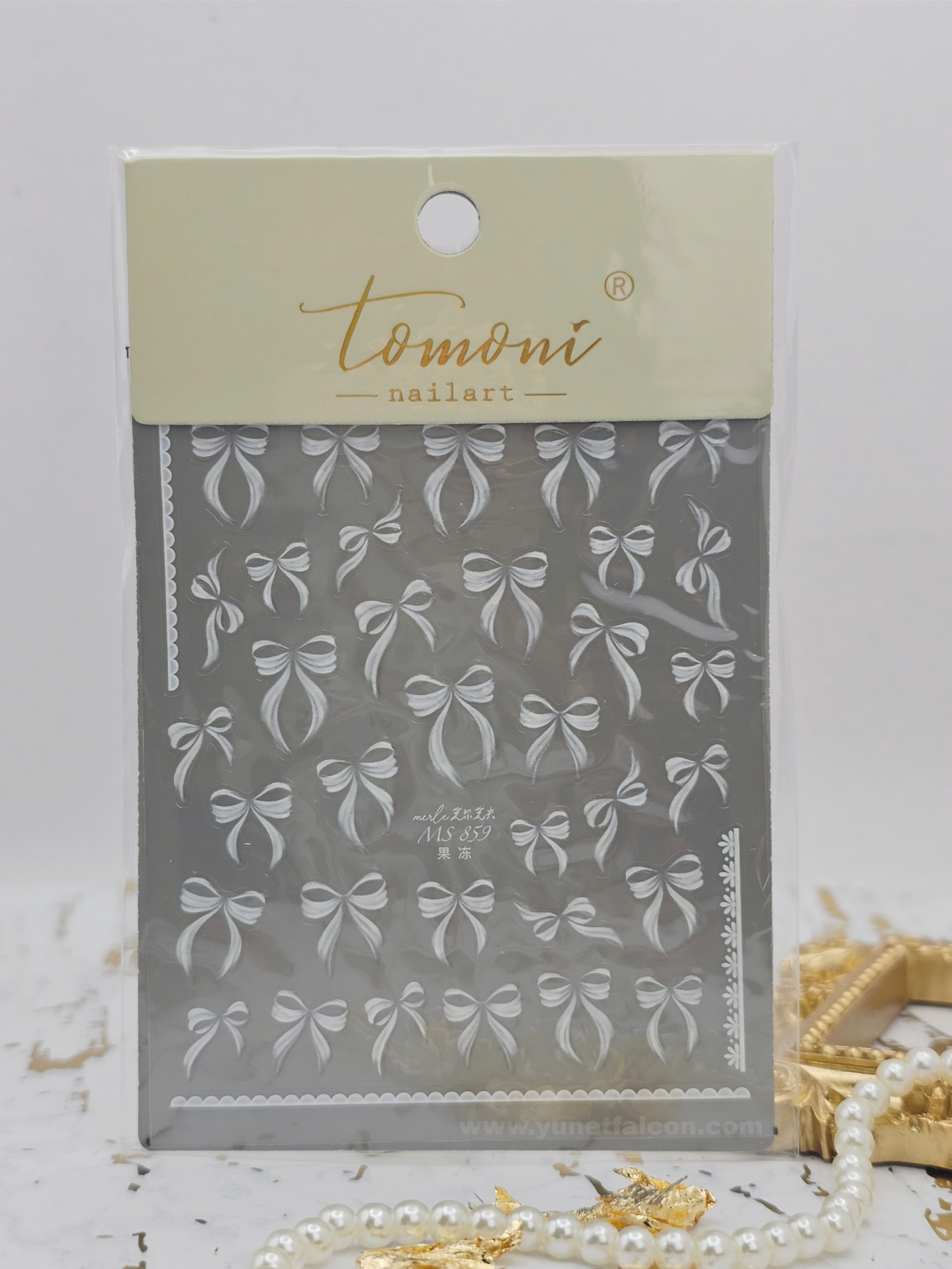 Tomoni Bow Nail Stickers