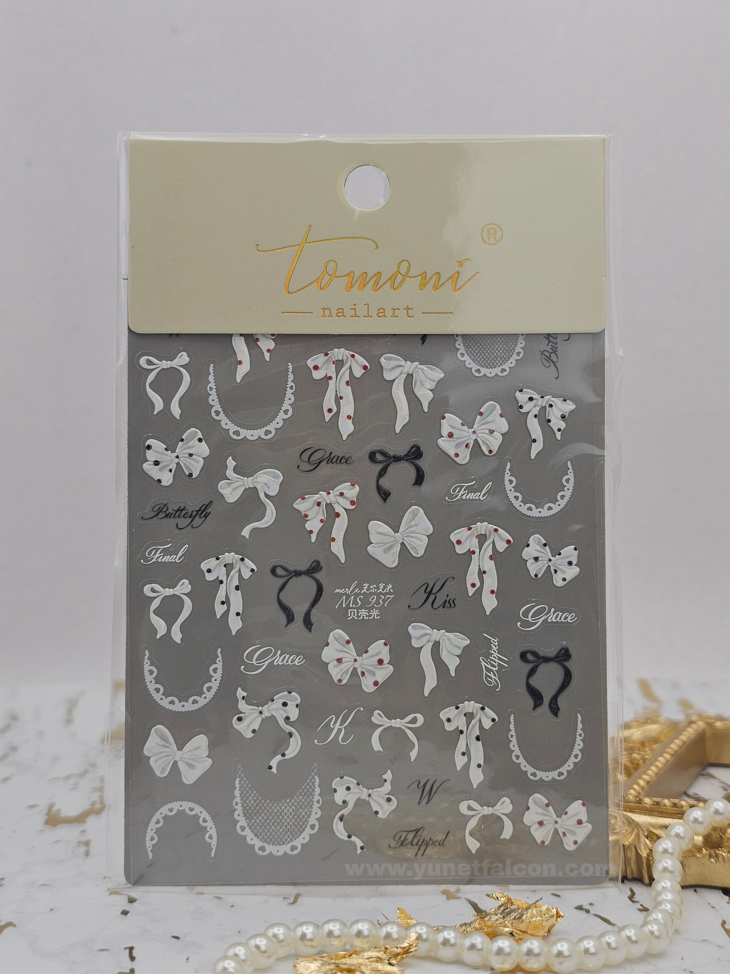 Tomoni Bow Nail Stickers