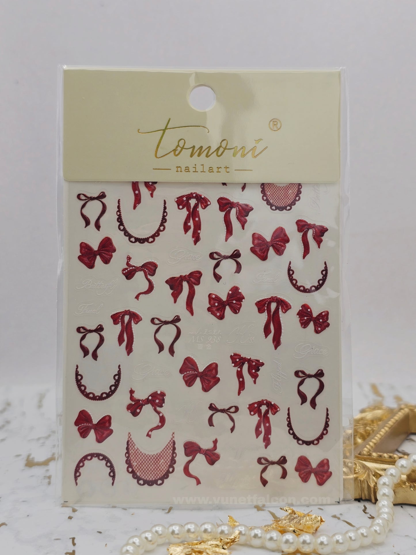 Tomoni Bow Nail Stickers