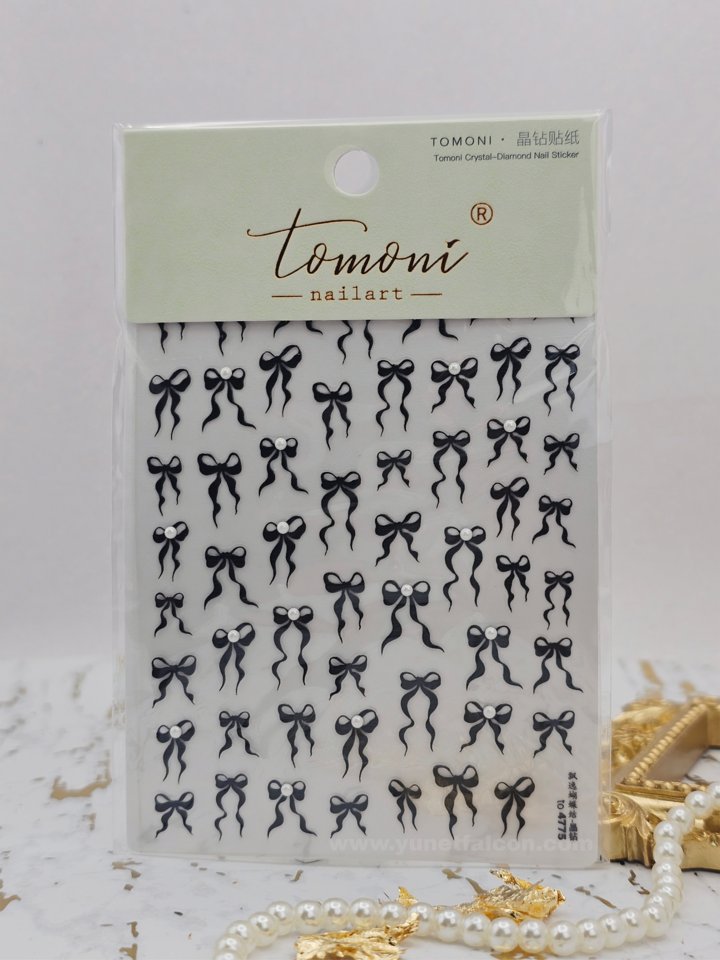 Tomoni Bow Nail Stickers