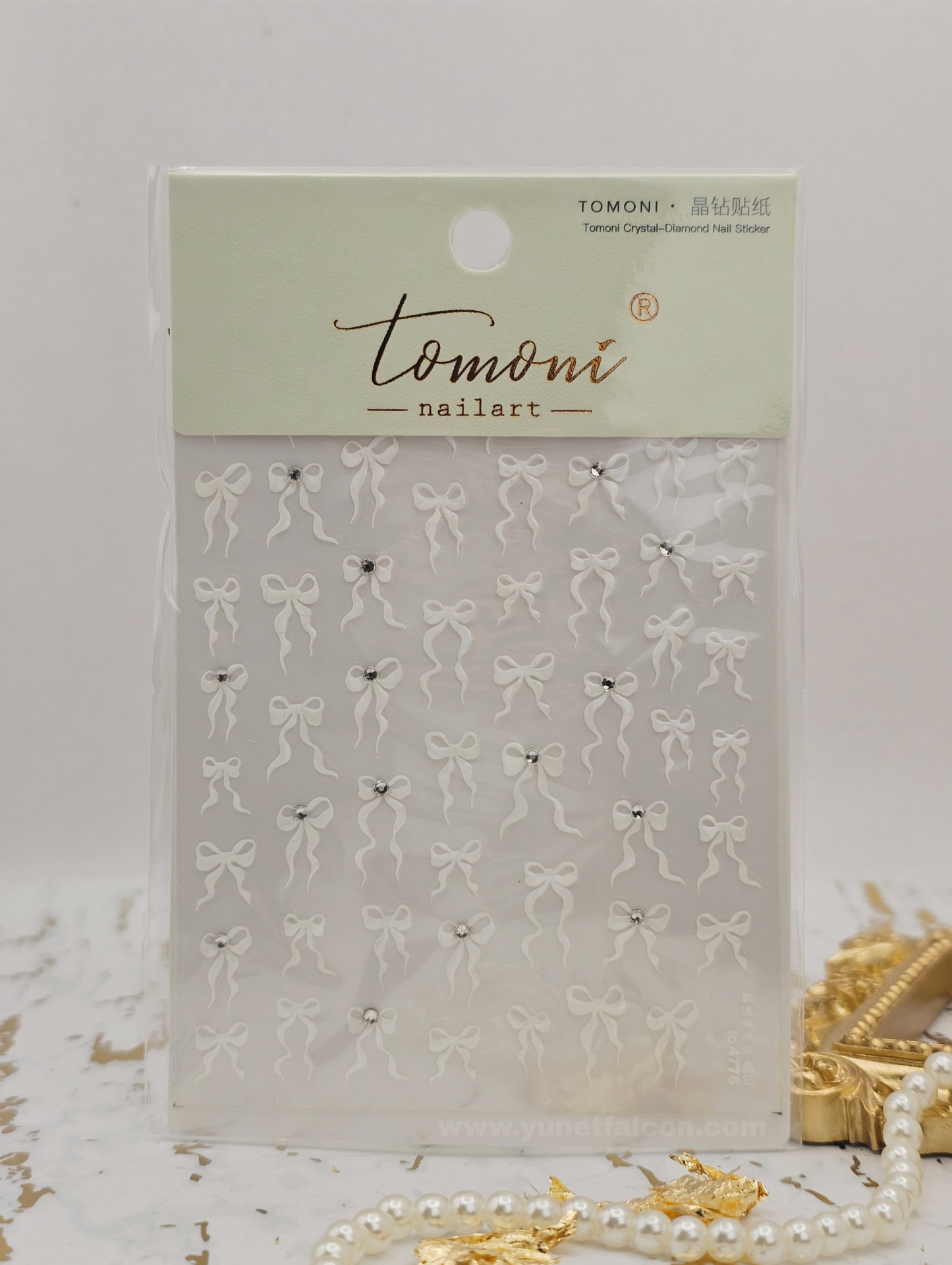 Tomoni Bow Nail Stickers