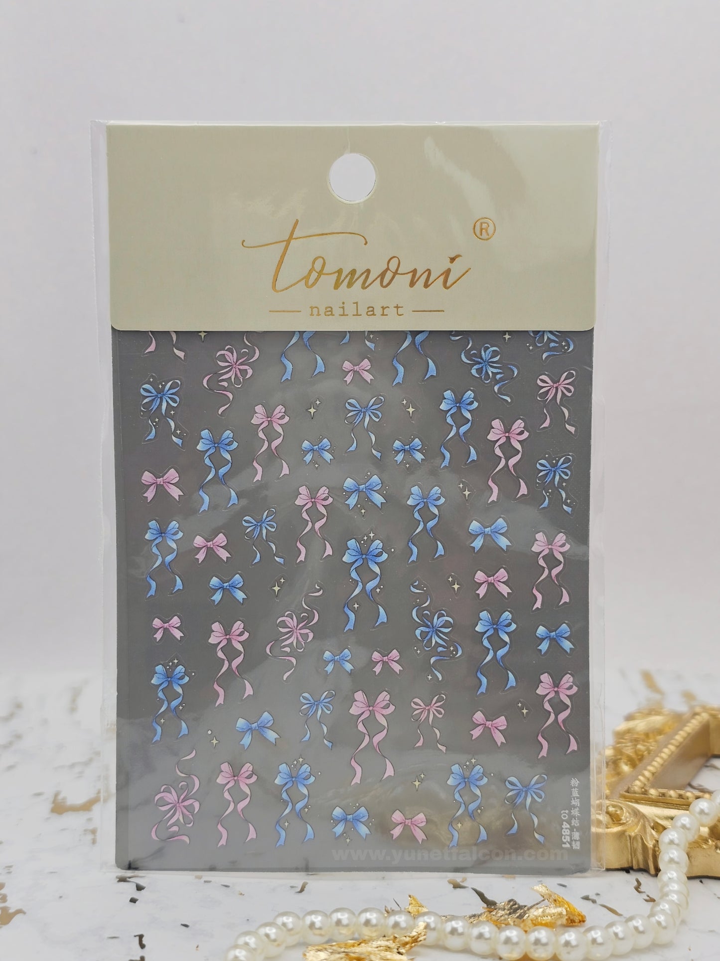 Tomoni Bow Nail Stickers