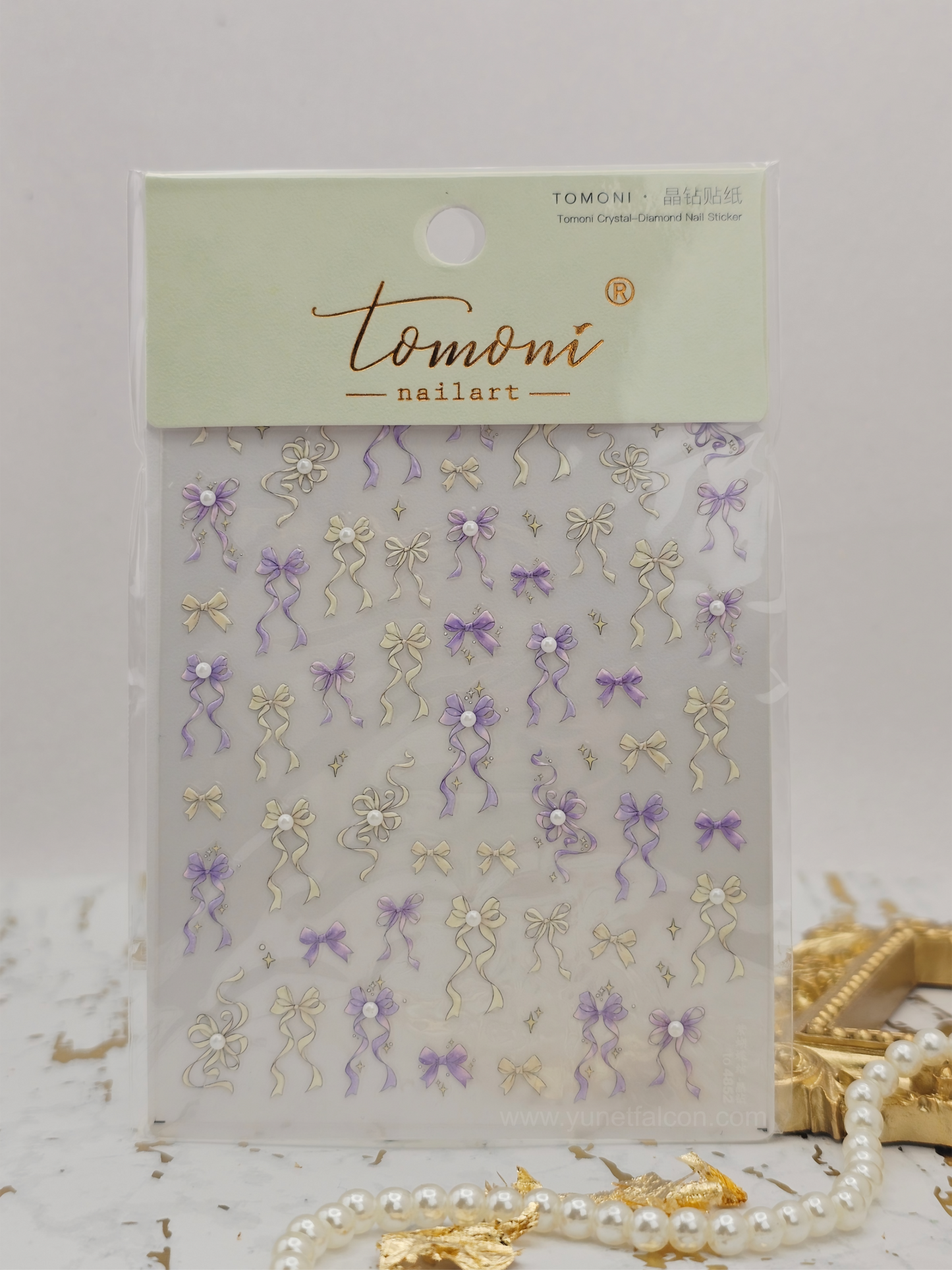 Tomoni Bow Nail Stickers