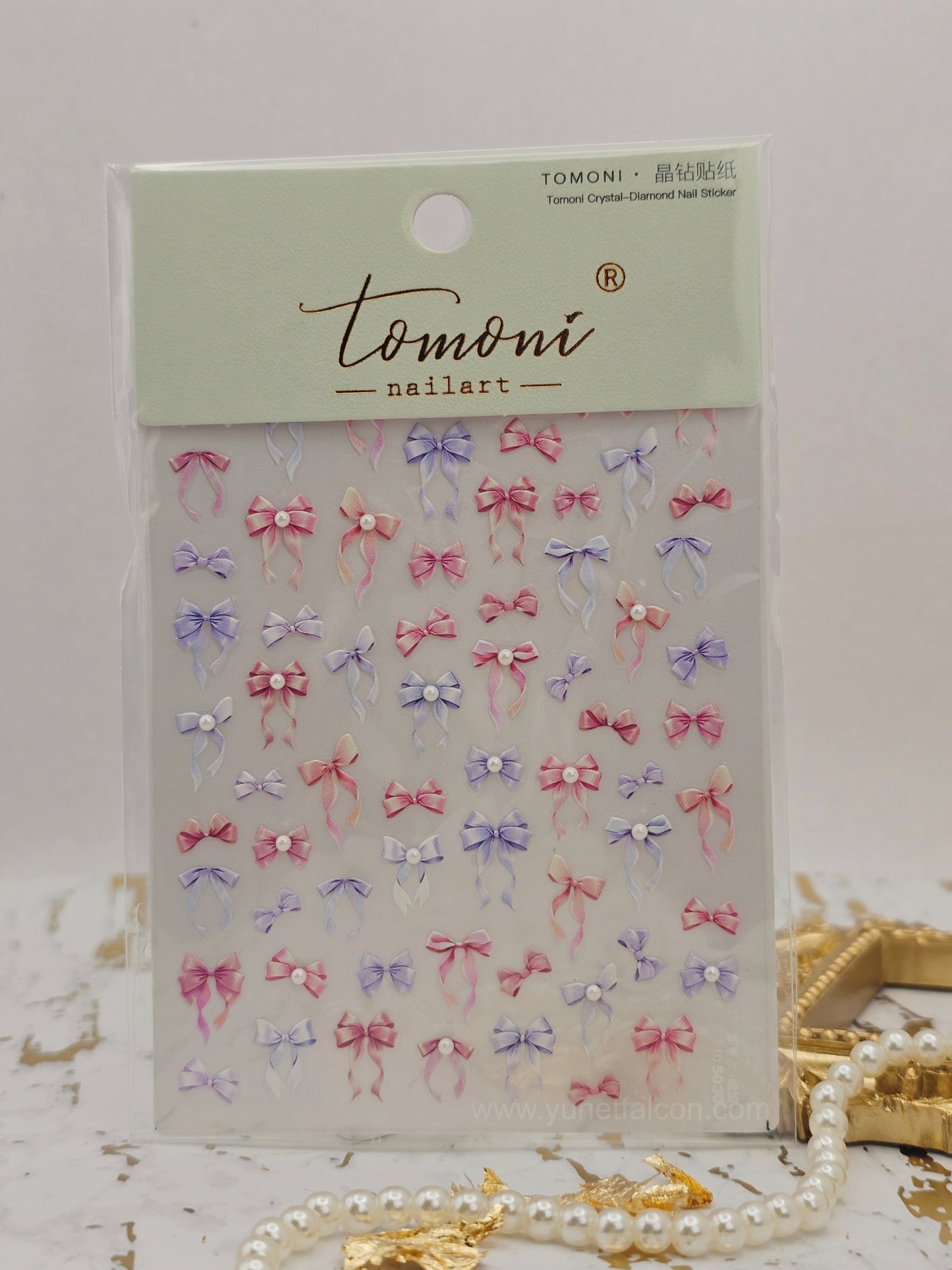 Tomoni Bow Nail Stickers