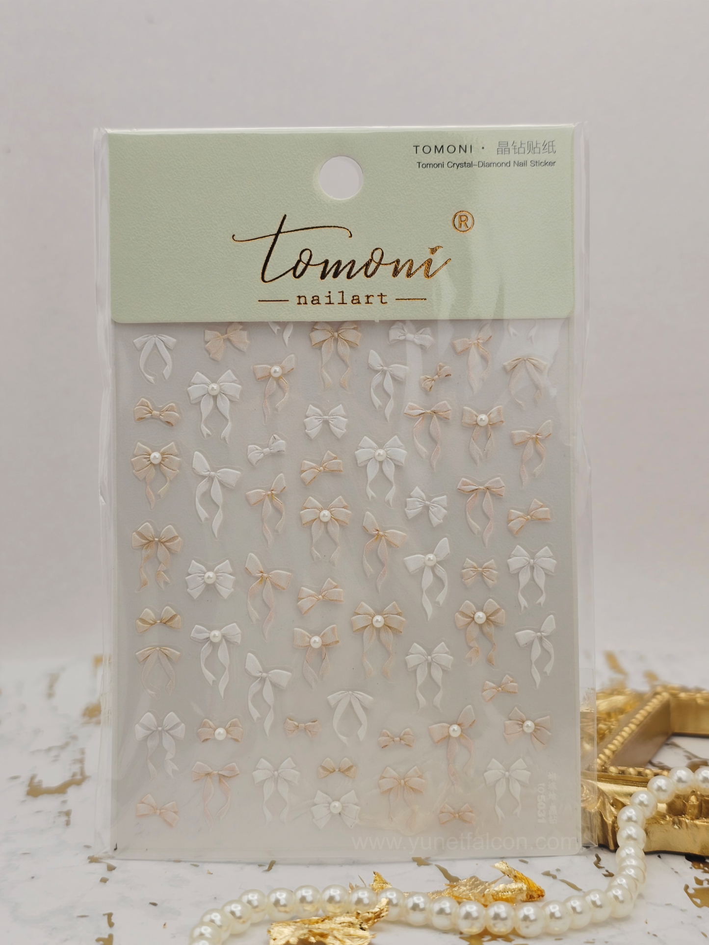 Tomoni Bow Nail Stickers
