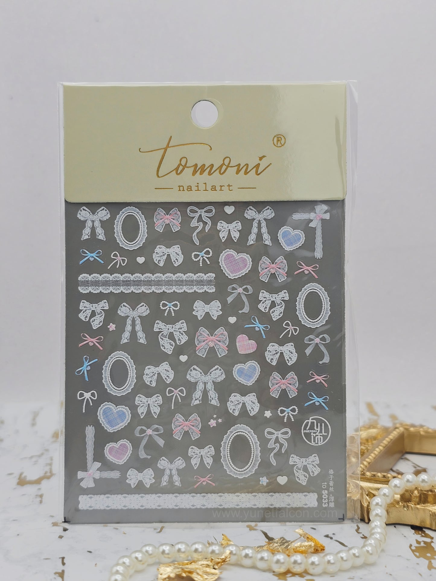Tomoni Bow Nail Stickers