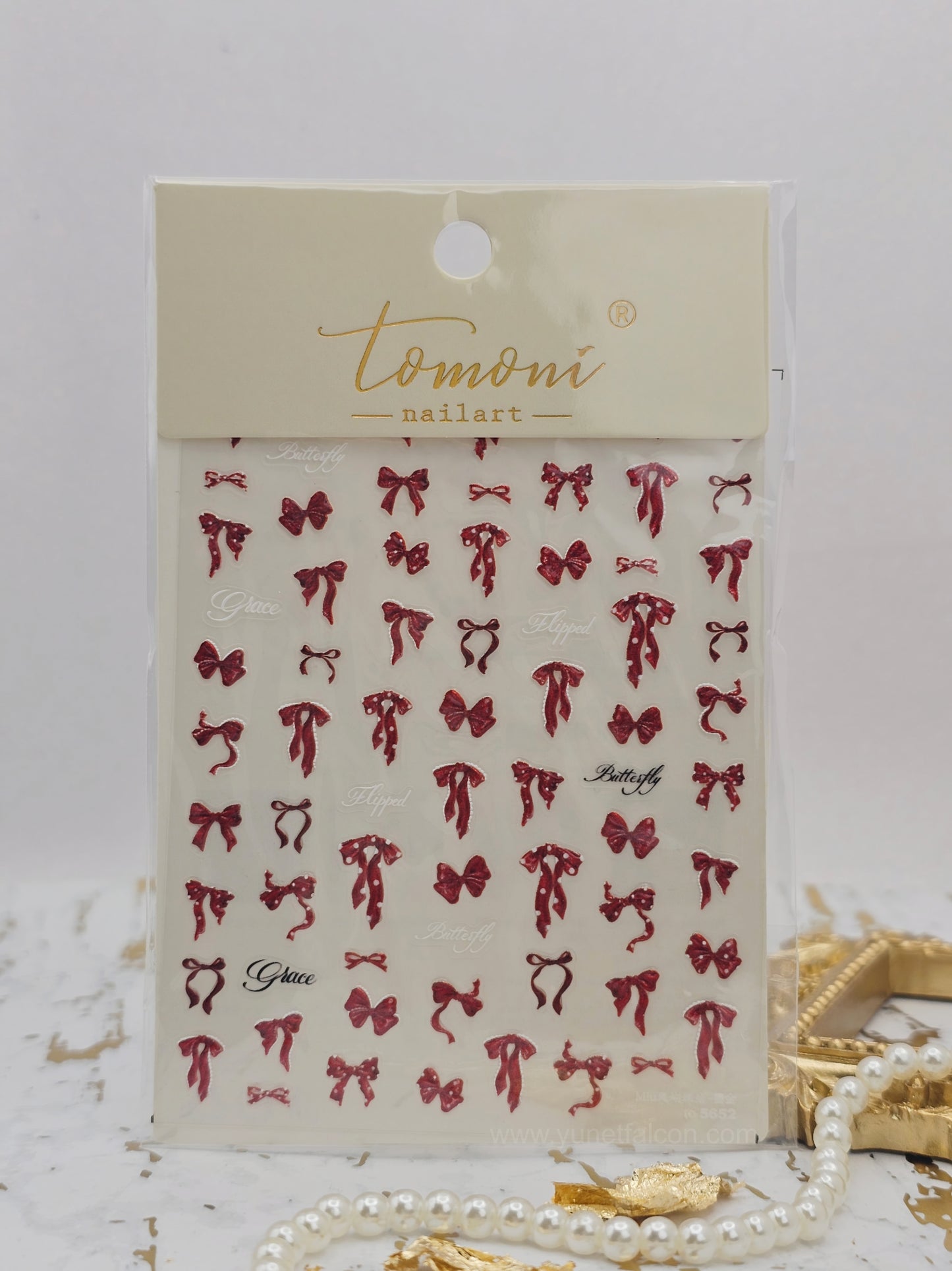Tomoni Bow Nail Stickers