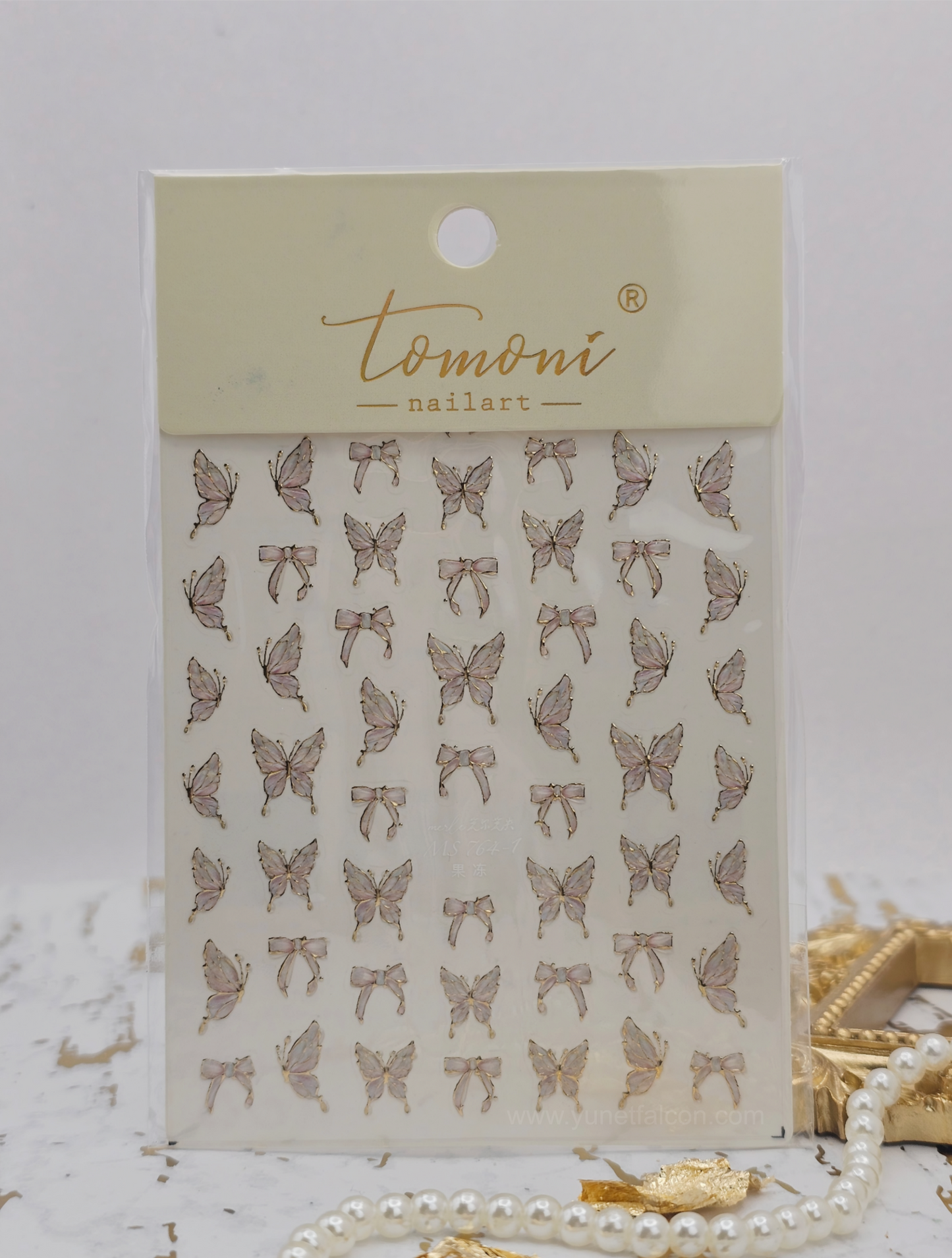 Tomoni Stickers Nail Butterfly