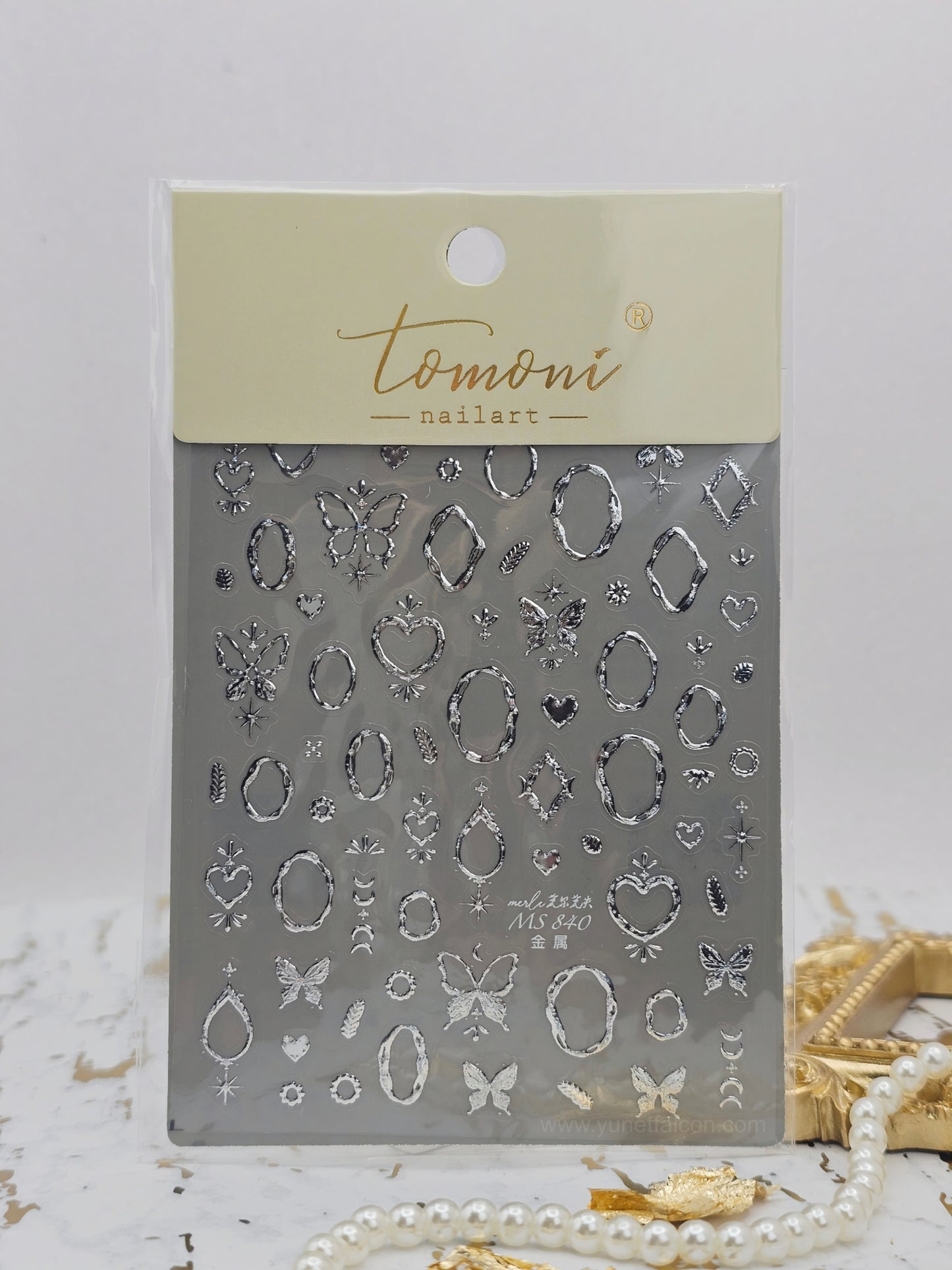 Tomoni Stickers Nail Butterfly