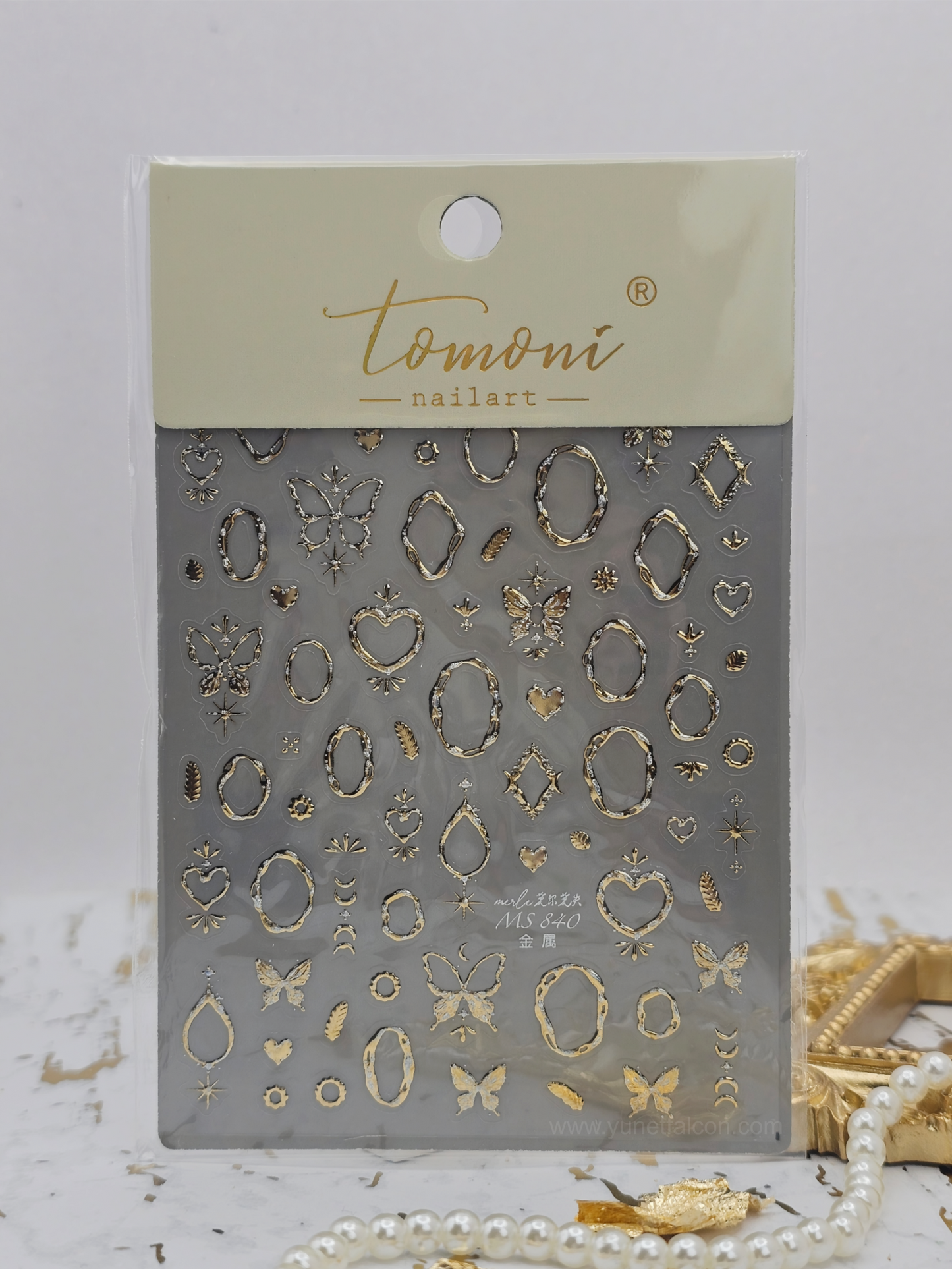 Tomoni Stickers Nail Butterfly
