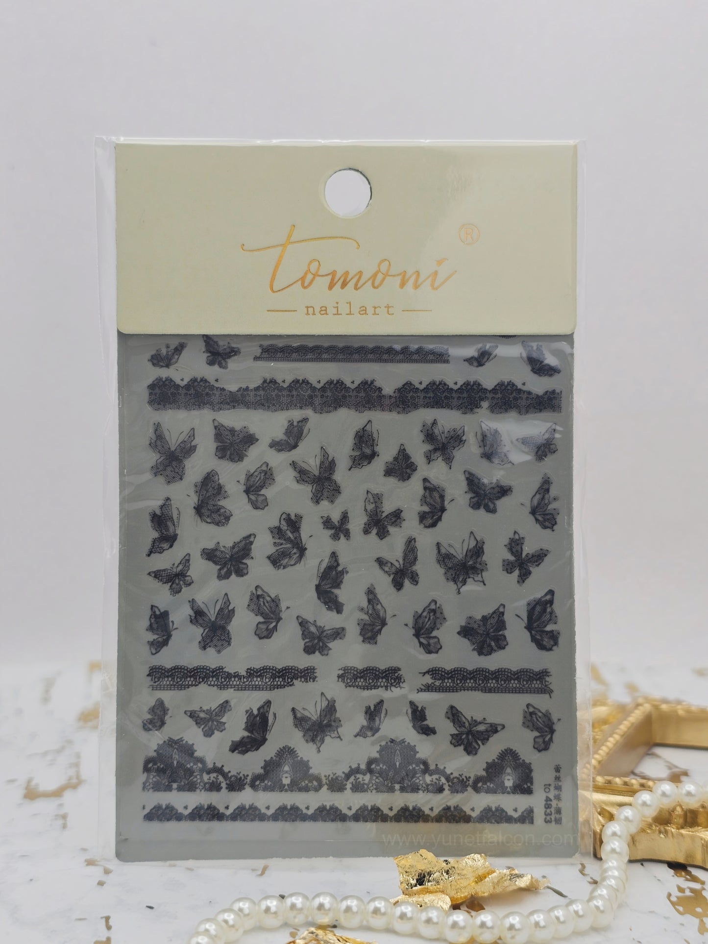 Tomoni Stickers Nail Butterfly