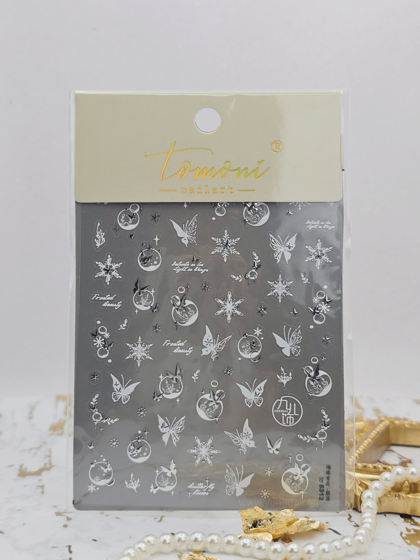 Tomoni Stickers Nail Butterfly