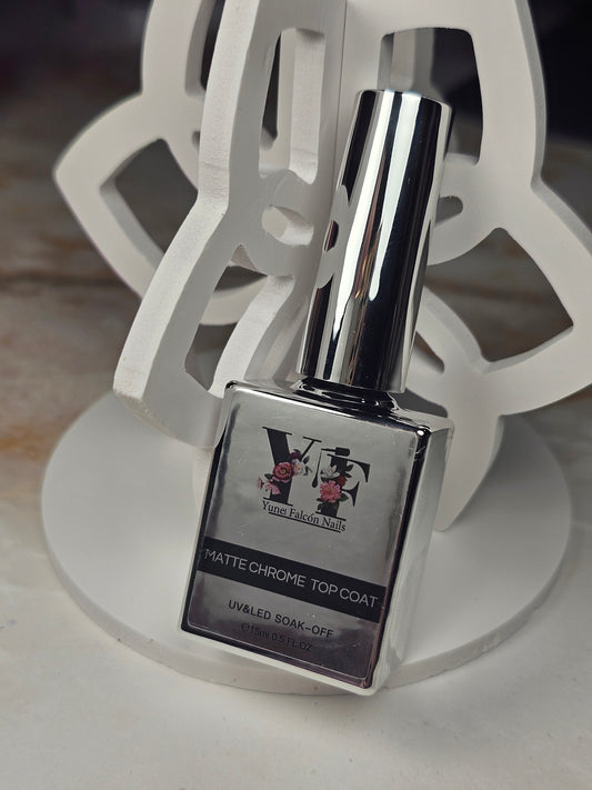 Matte Chrome Top Coat – Total Precision for Chrome Effect Designs