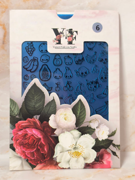 Stamping Plate 06 - Fruits