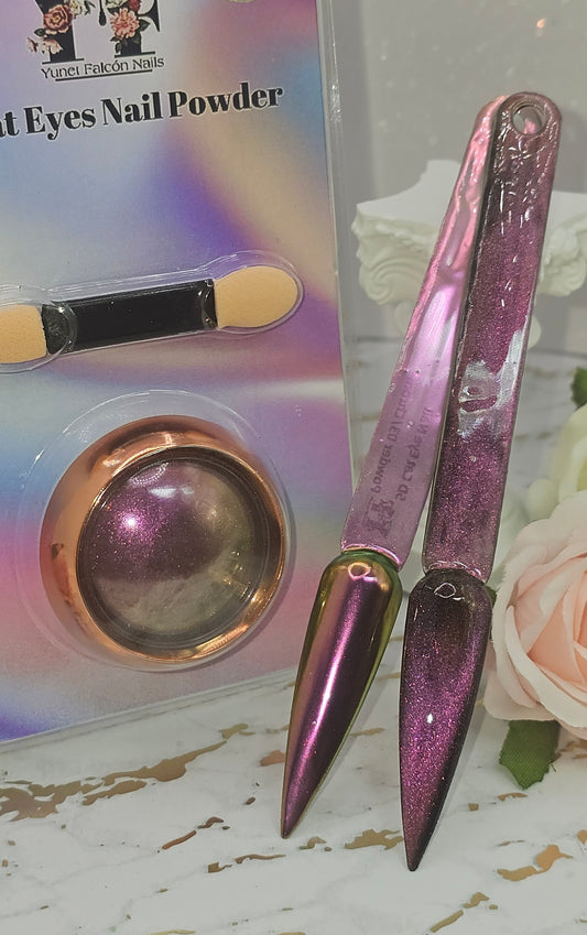 5D Cat Eye Nail Powder + Chrome 03