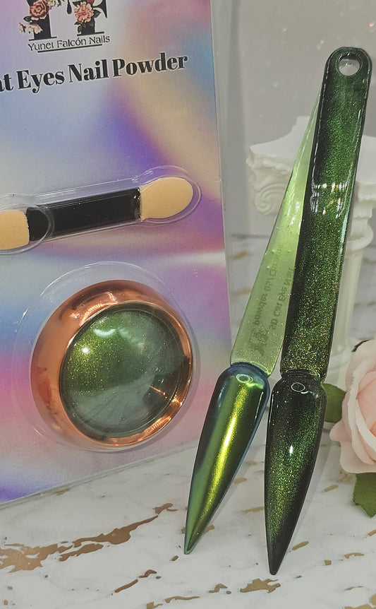 5D Cat Eye Nail Powder + Chrome 05