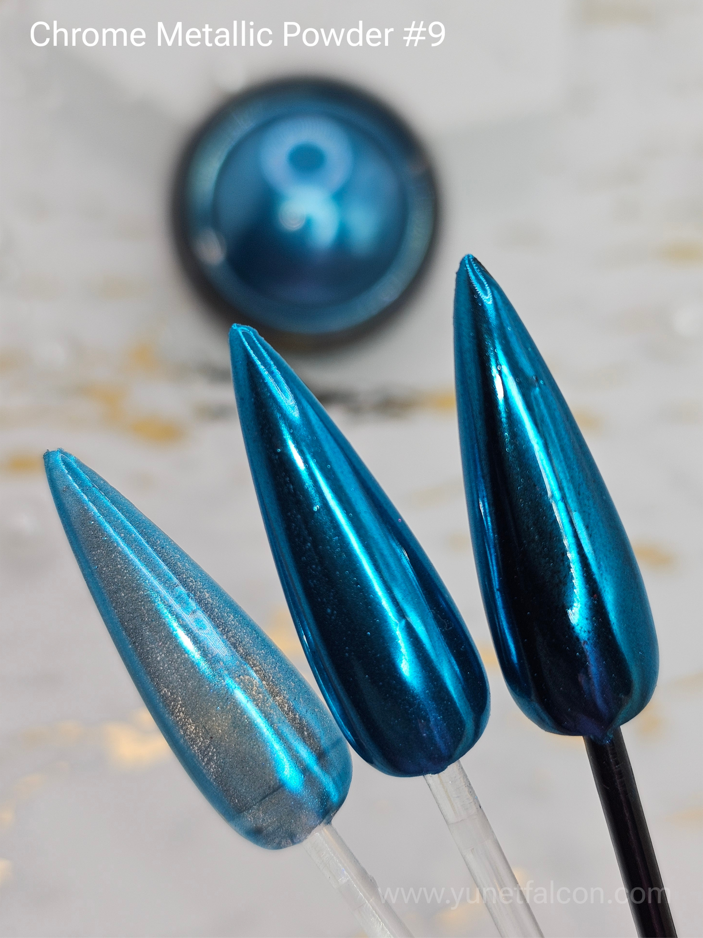 Chrome Metallic Powder Light Blue #9