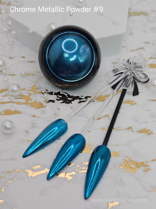 Chrome Metallic Powder Light Blue #9