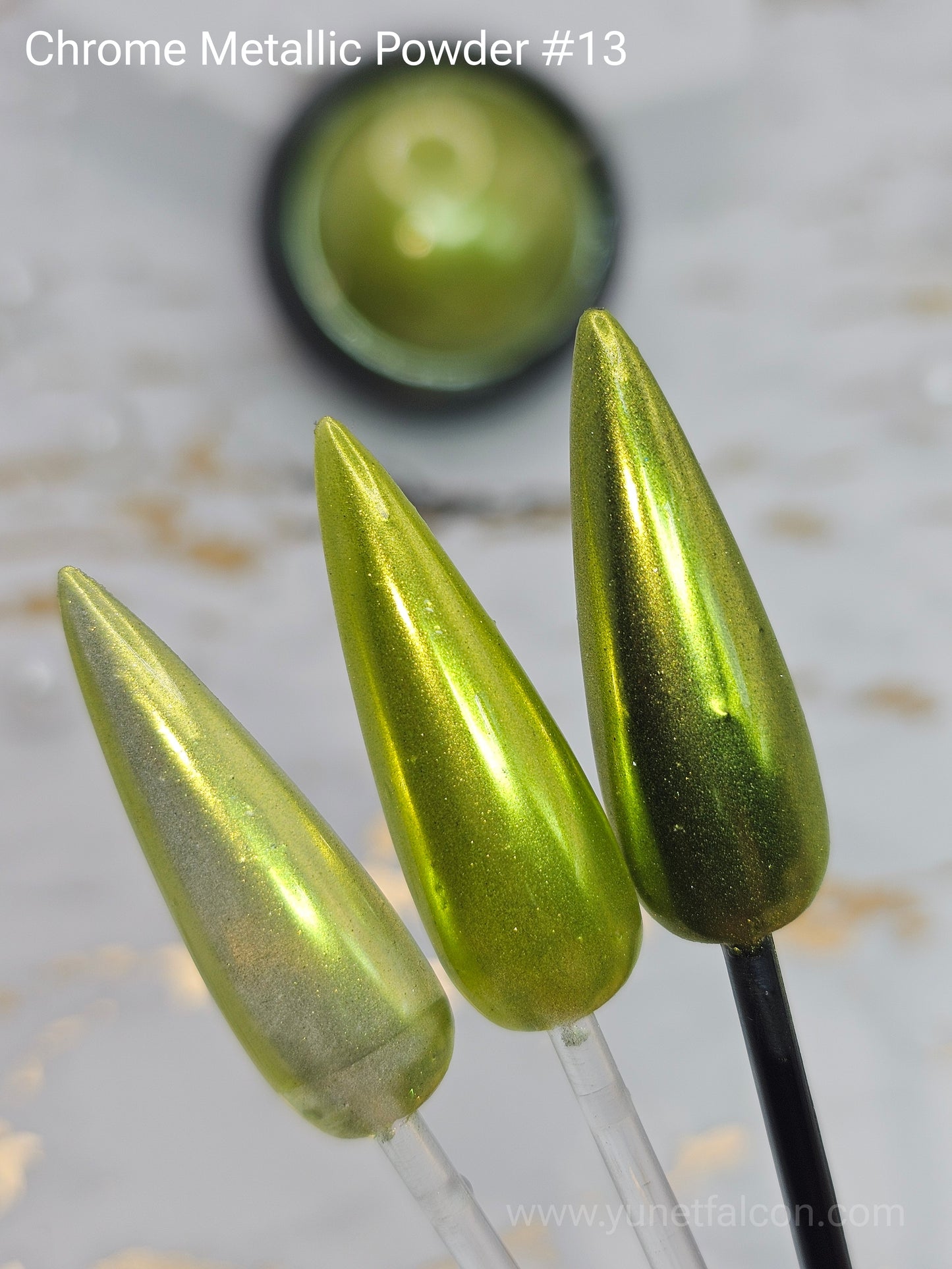Chrome Metallic Powder Light Green #13