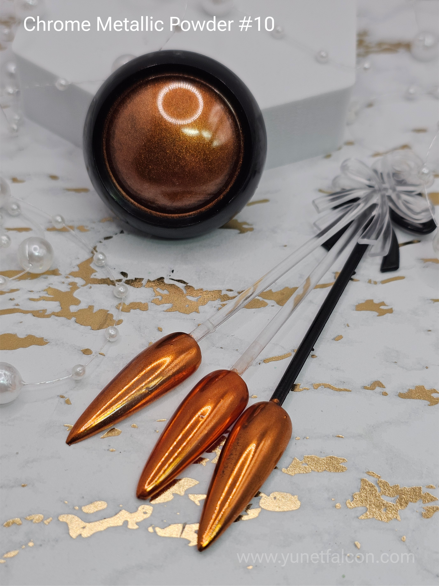 Chrome Metallic Powder Orange #10