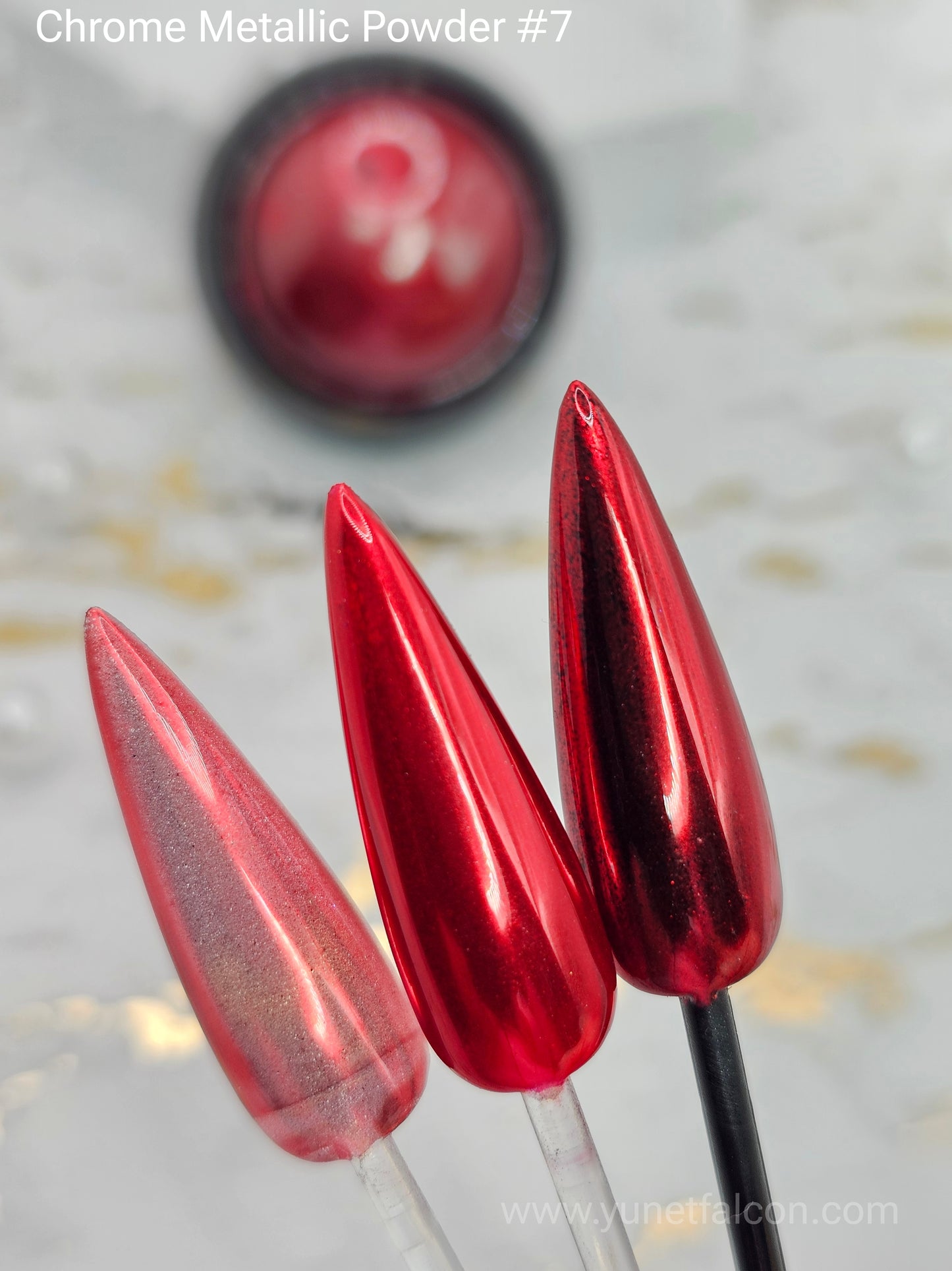 Chrome Metallic Powder Red #7