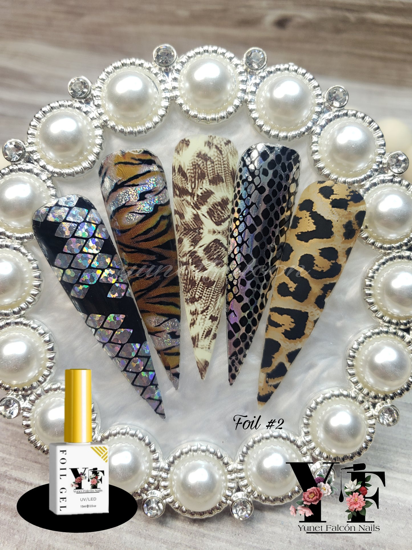 Foil Nail Art #2 Animal Print