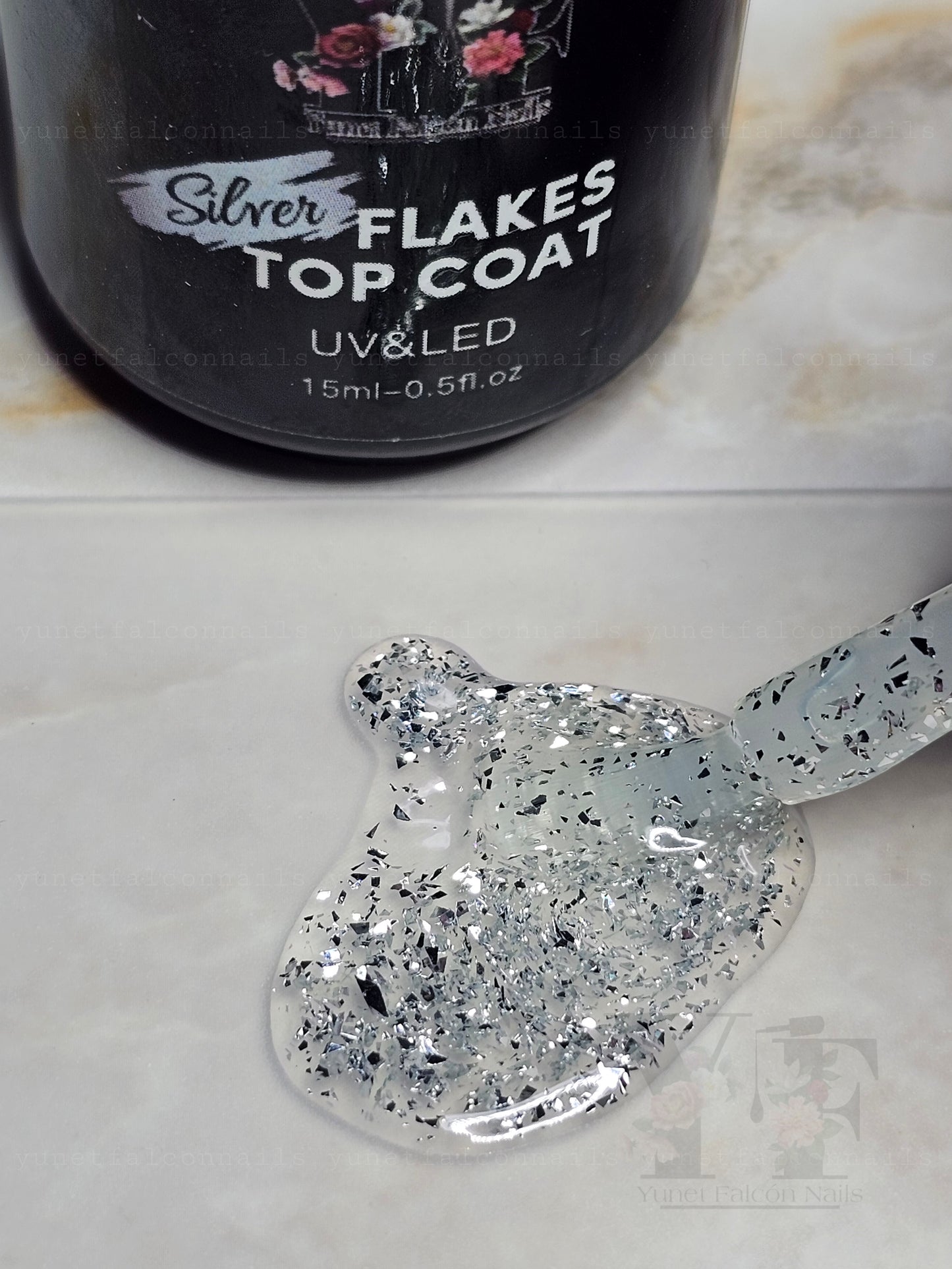 Silver Flakes Top Coat