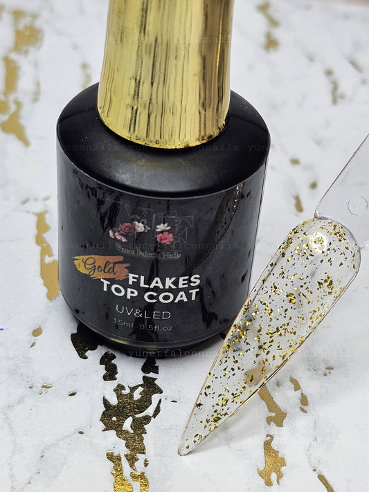 Gold Flakes Top Coat