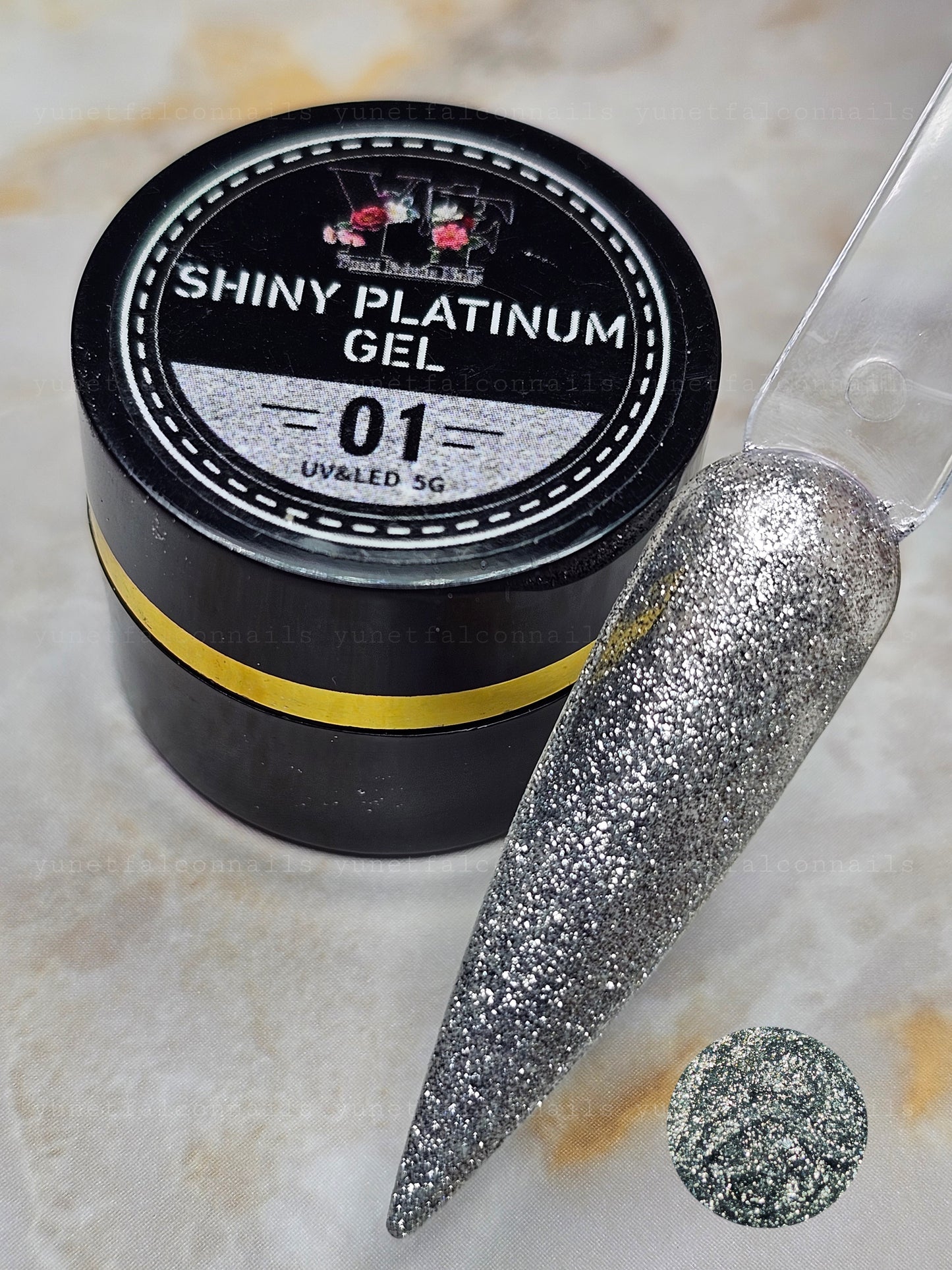 Shiny Platinium Gel / Silver #1