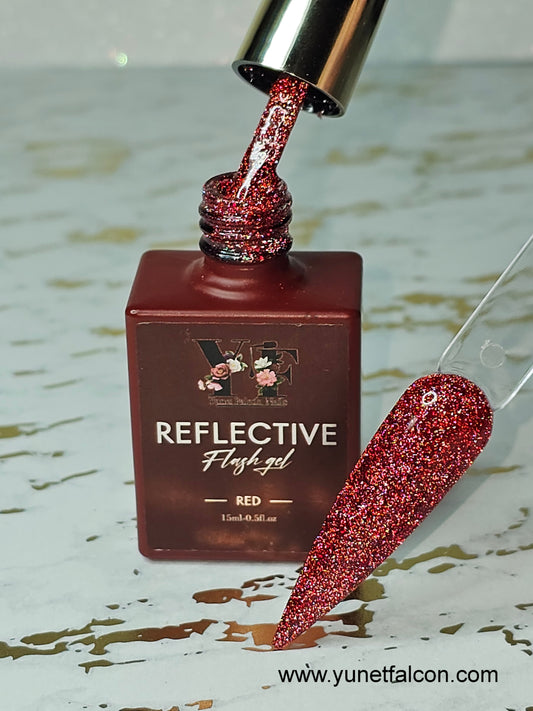 Reflective Flash Gel Red #13