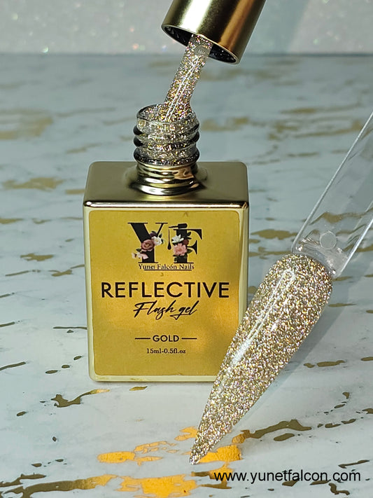 Reflective Flash Gel Gold #14