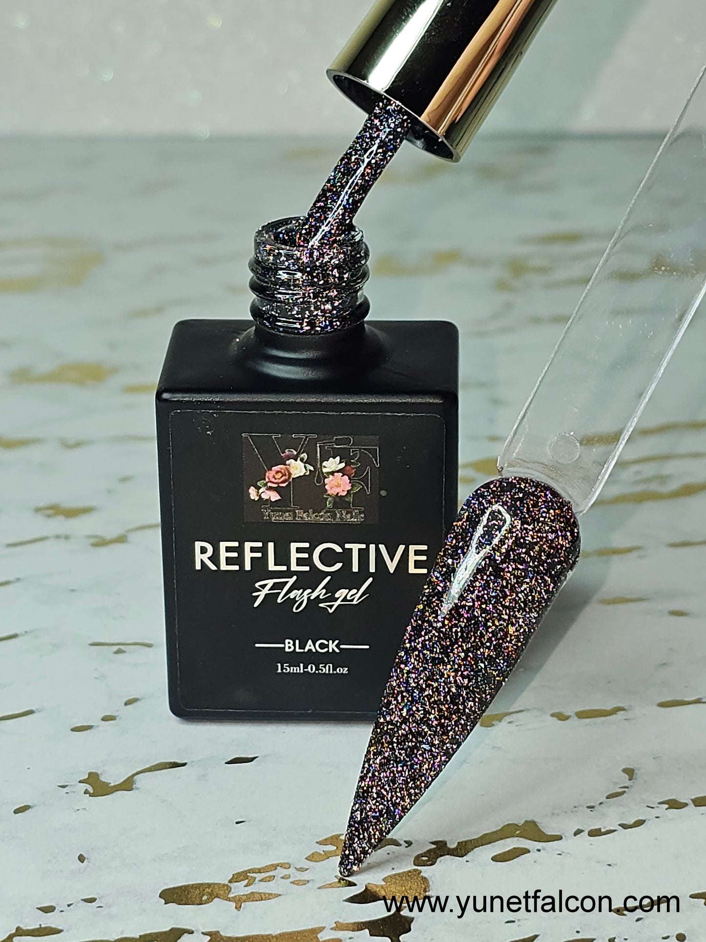 Reflective Flash Gel Black #16