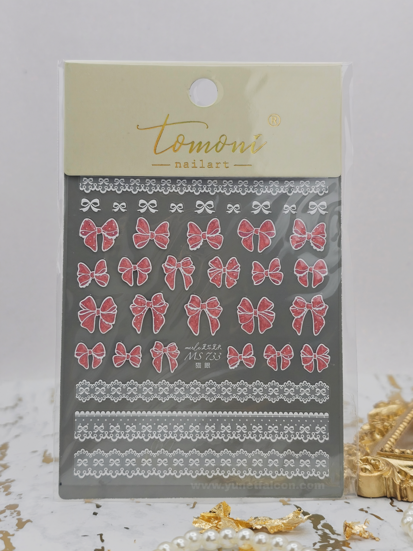 Tomoni Bow Nail Stickers