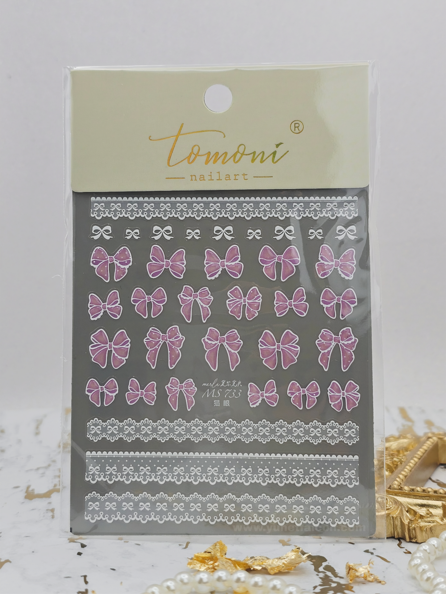 Tomoni Bow Nail Stickers