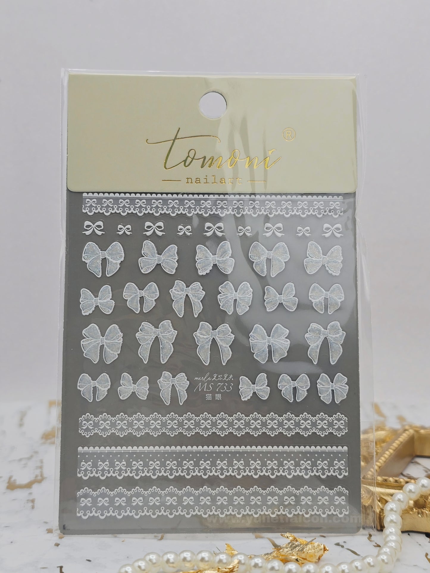 Tomoni Bow Nail Stickers