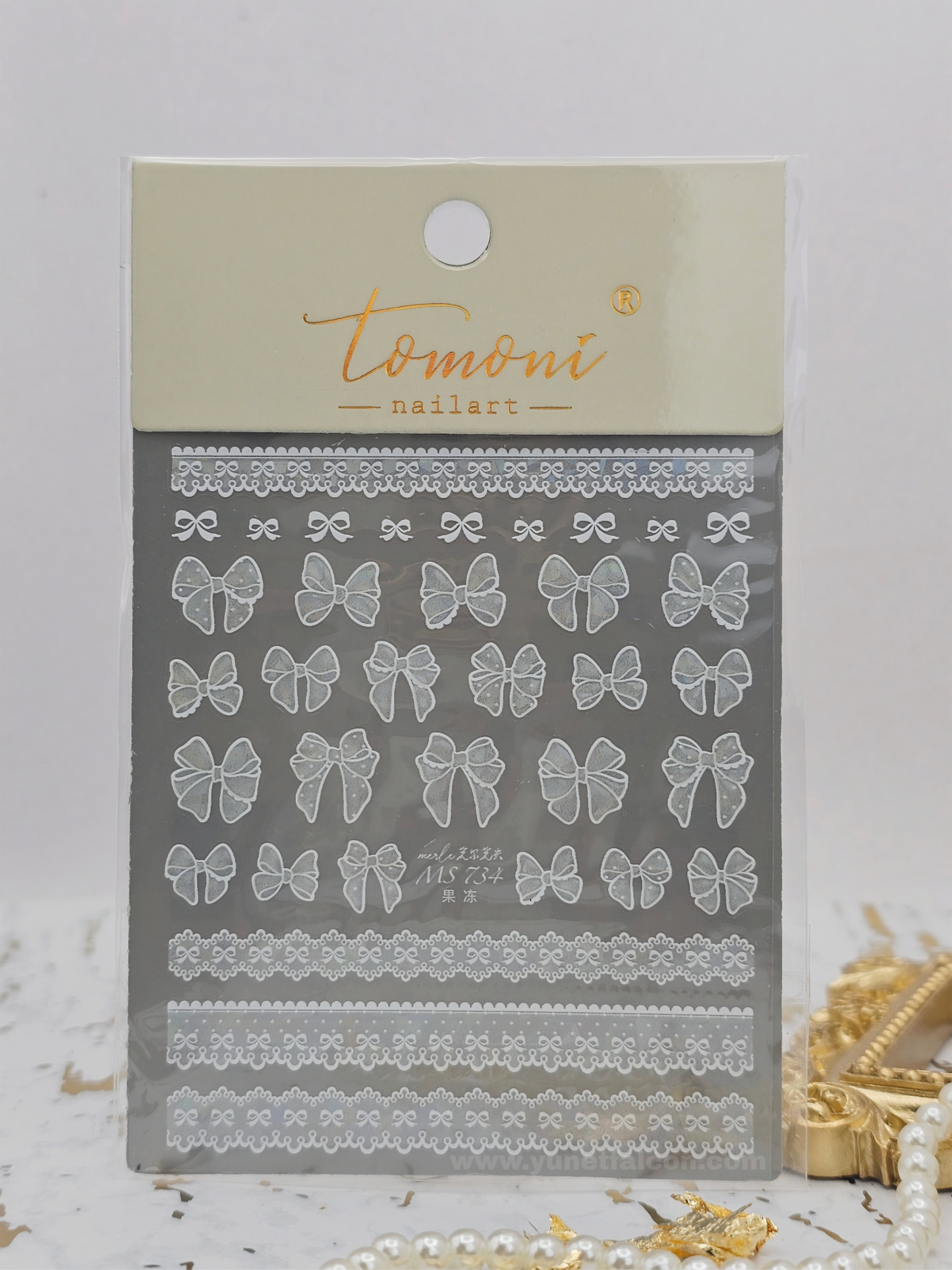 Tomoni Bow Nail Stickers
