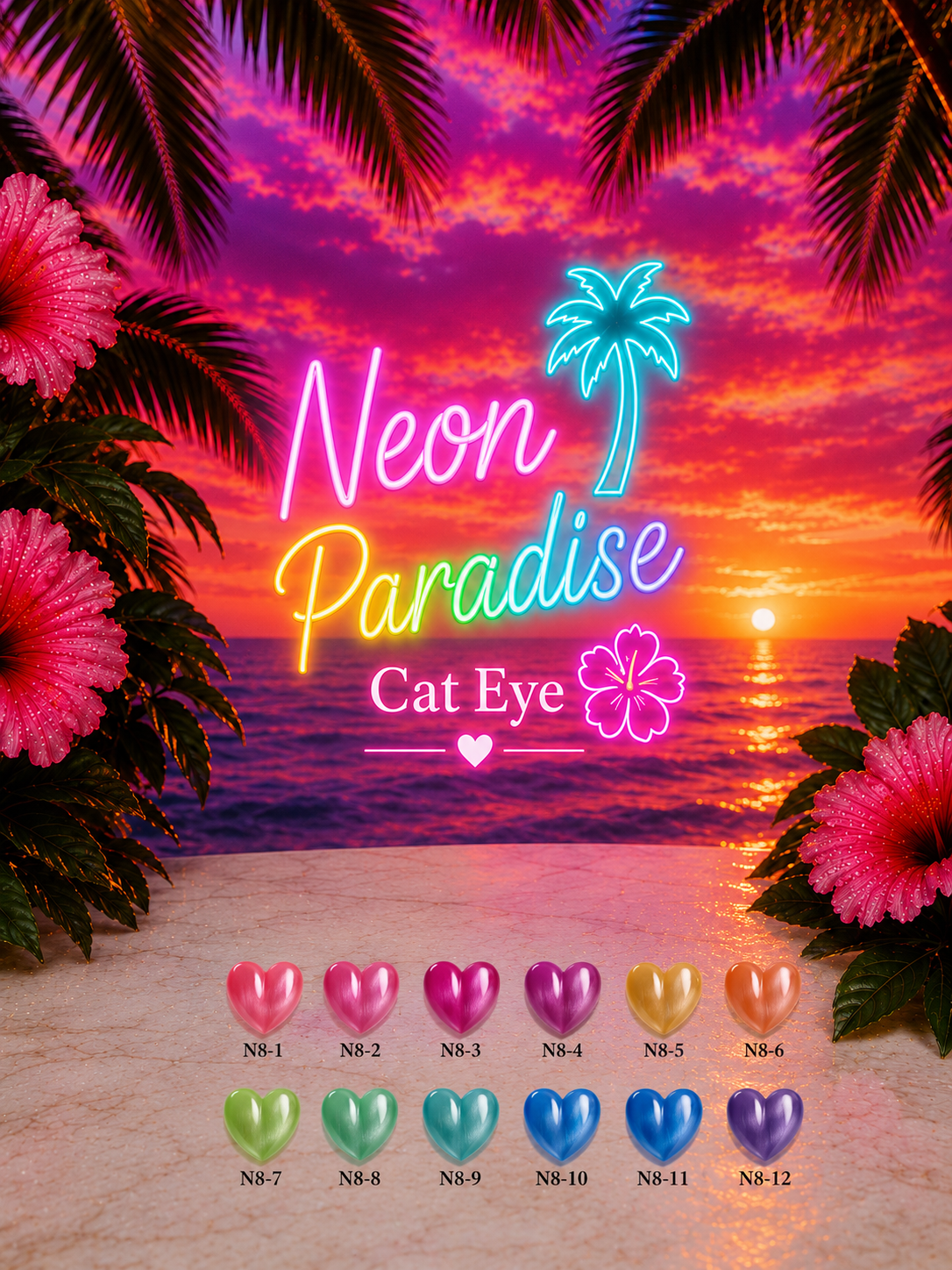 Neon Paradise Collection Cat Eye