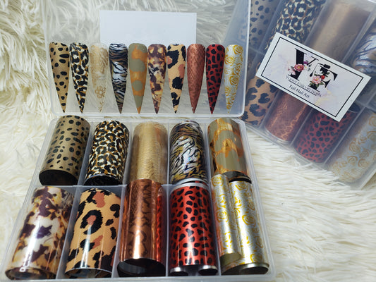 Foil Nail Art #1 Animal Print