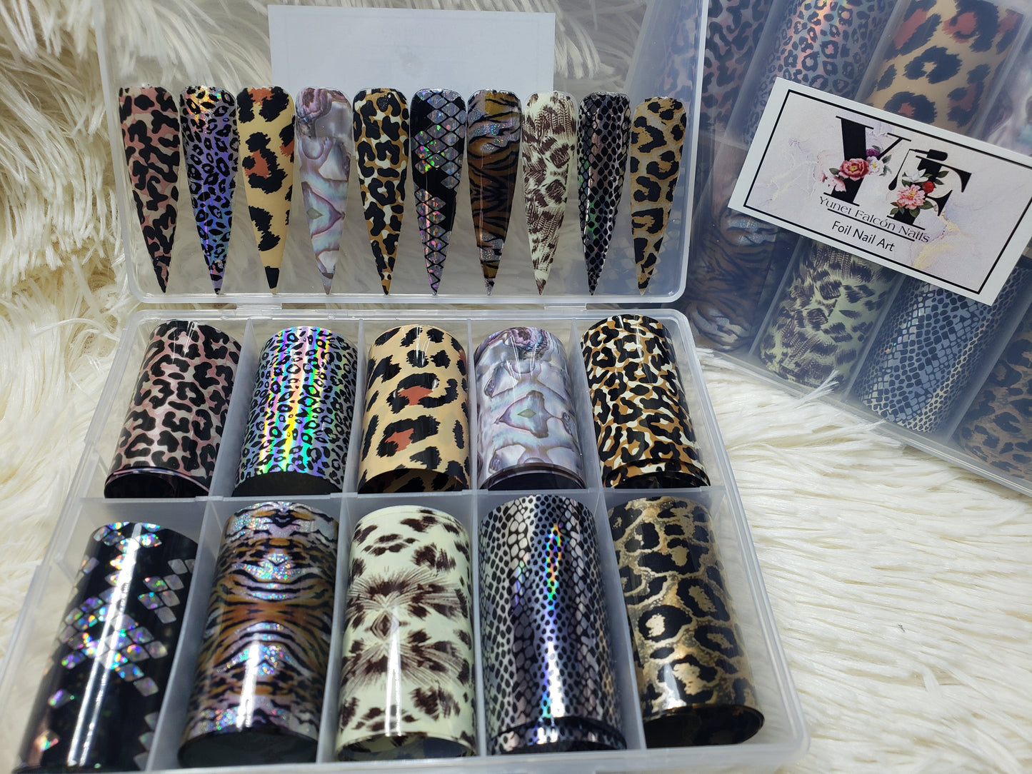 Foil Nail Art #2 Animal Print