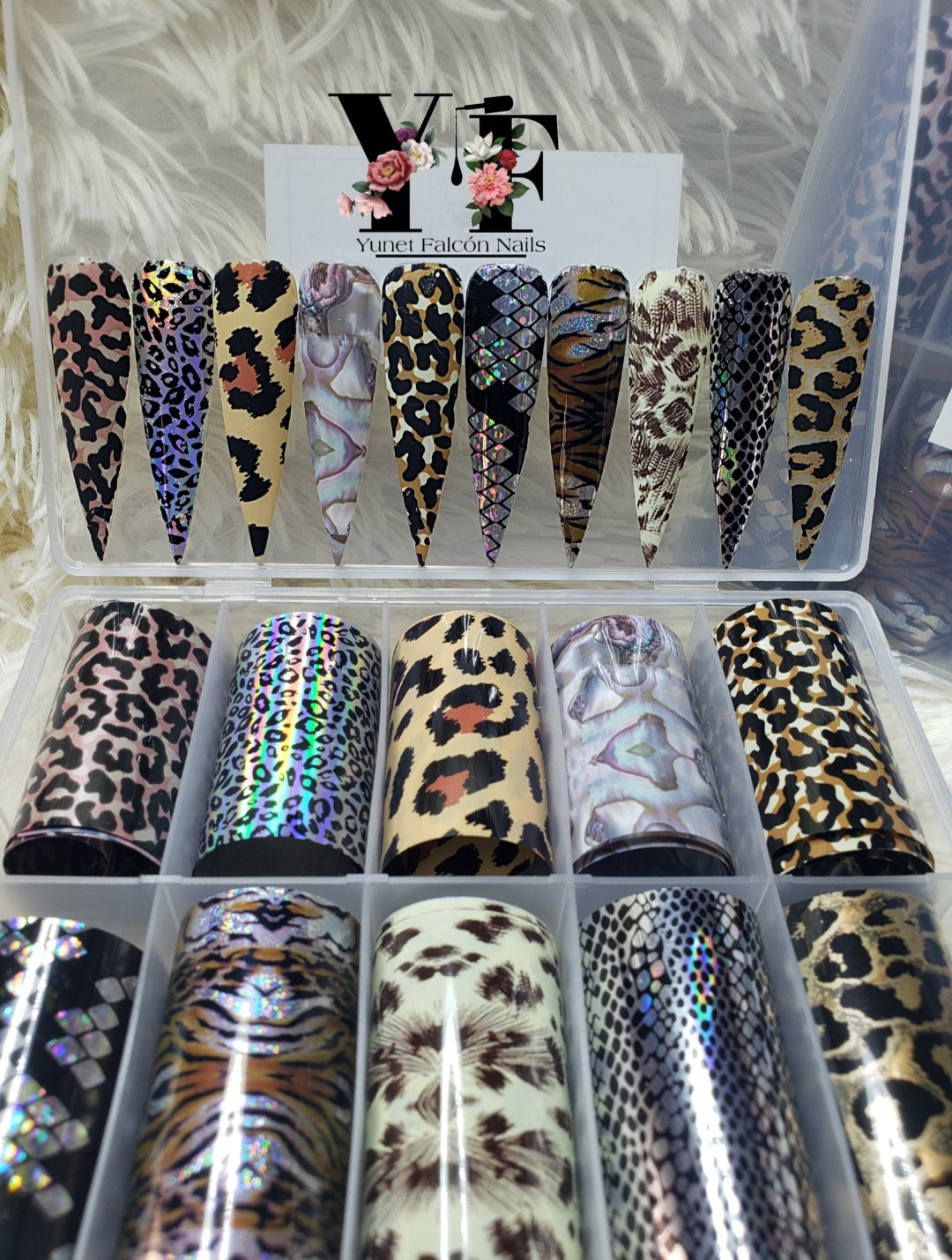 Foil Nail Art #2 Animal Print