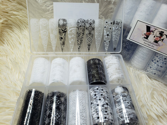 Foil Nail Art #12 Encaje